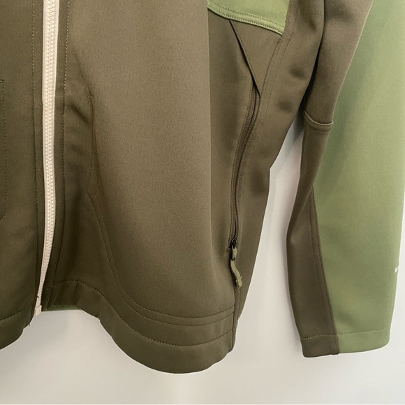 The North Face Men's Apex Canyonwall Full Zip Softshell Jacket Green - Picture 7 of 7